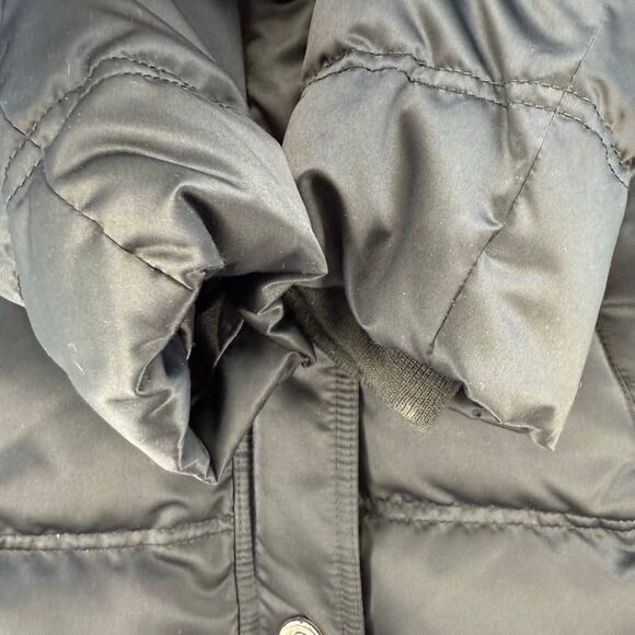 Coach Winter Coat Women's Black S 90% Down Fur Lined Hood Quiet Luxury EUC - Picture 8 of 11